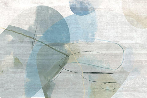 Sweet Street White Modern Wood Framed Art Print with Double Matting by Naskrent, Delores