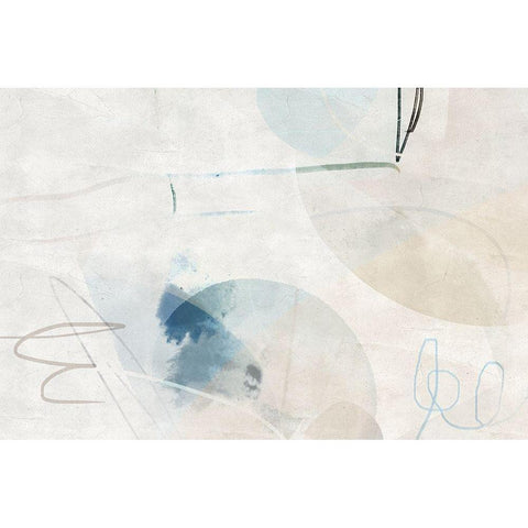 Scopic Expanse Black Modern Wood Framed Art Print with Double Matting by Naskrent, Delores