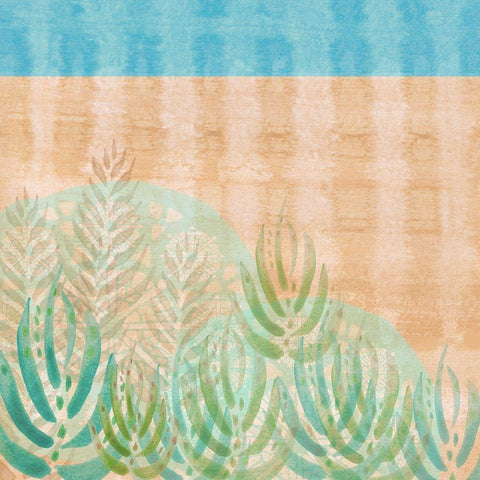 Palm Leaves at Alvor Black Ornate Wood Framed Art Print with Double Matting by Kouta, Flora