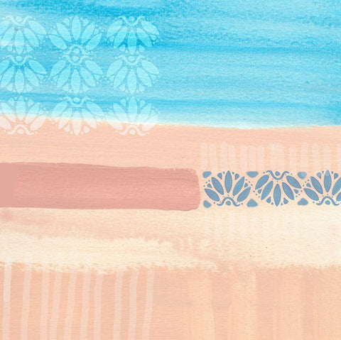 Hot Afternoon at Meia Praia White Modern Wood Framed Art Print with Double Matting by Kouta, Flora