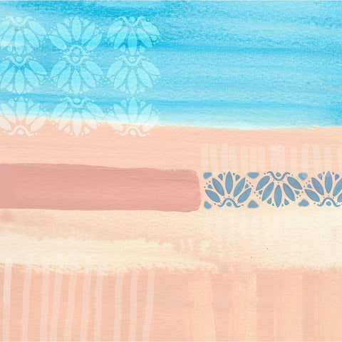 Hot Afternoon at Meia Praia Black Modern Wood Framed Art Print with Double Matting by Kouta, Flora