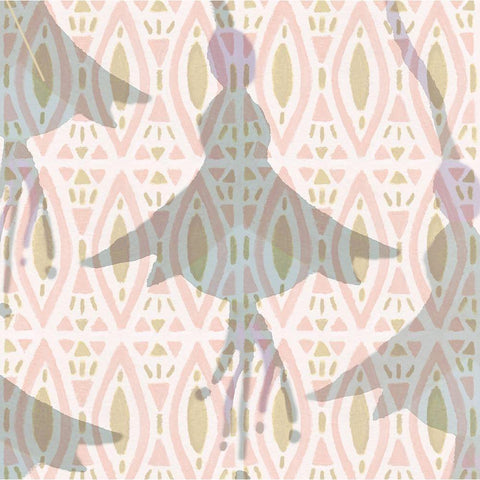 Flower Shadows Gold Ornate Wood Framed Art Print with Double Matting by Kouta, Flora