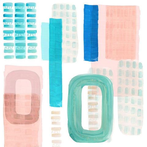 Floating IV  Gold Ornate Wood Framed Art Print with Double Matting by Kouta, Flora