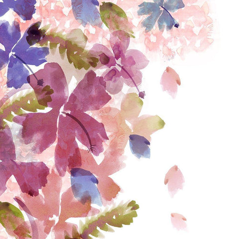 Fallig Blossom II White Modern Wood Framed Art Print by Kouta, Flora