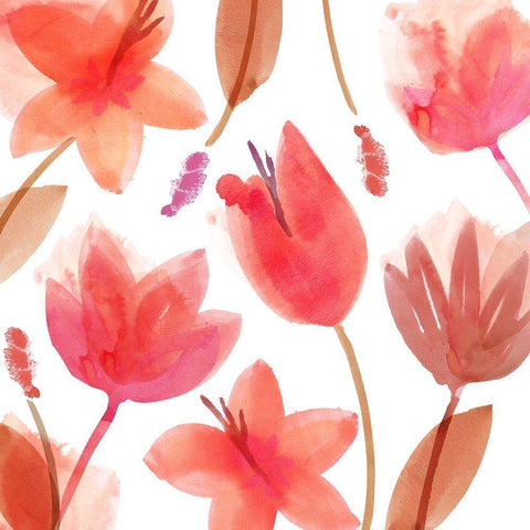 Seraphina II White Modern Wood Framed Art Print by Kouta, Flora