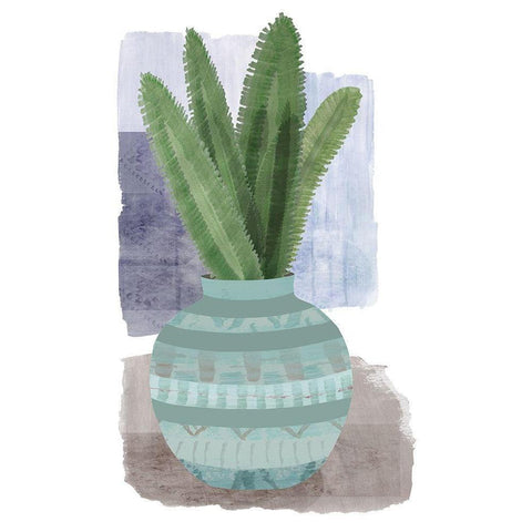 Florero Viejo III Black Modern Wood Framed Art Print by Kouta, Flora