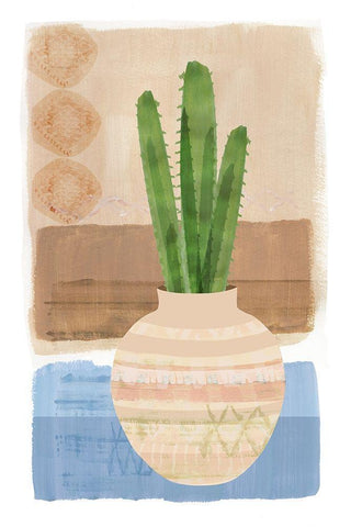 Florero Viejo VIII Black Ornate Wood Framed Art Print with Double Matting by Kouta, Flora