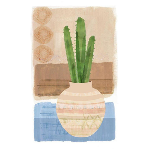 Florero Viejo VIII Black Modern Wood Framed Art Print by Kouta, Flora