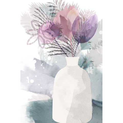 After the Rain II White Modern Wood Framed Art Print by Kouta, Flora