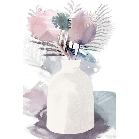 After the Rain IV Black Modern Wood Framed Art Print by Kouta, Flora