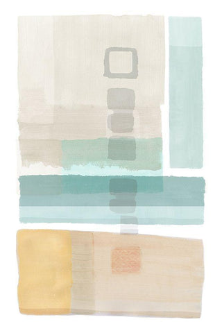 Army Bay II White Modern Wood Framed Art Print with Double Matting by Kouta, Flora