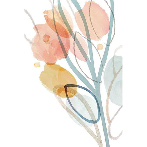 Angeline I White Modern Wood Framed Art Print by Kouta, Flora