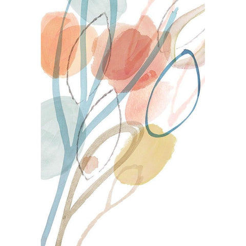 Angeline II White Modern Wood Framed Art Print by Kouta, Flora