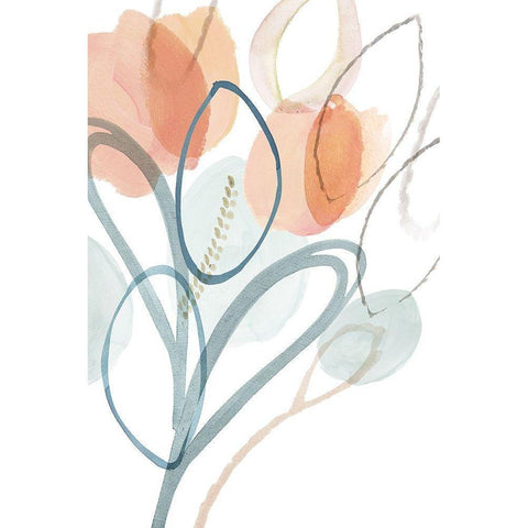 Angeline IV Black Modern Wood Framed Art Print by Kouta, Flora