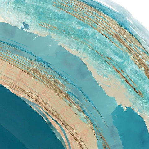 Making Waves III White Modern Wood Framed Art Print by Kouta, Flora