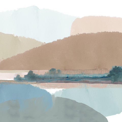 Thirlmere III Black Modern Wood Framed Art Print by Kouta, Flora