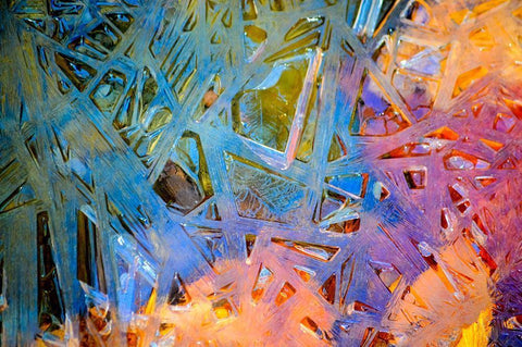 Connecting White Modern Wood Framed Art Print with Double Matting by Cooper, Helena