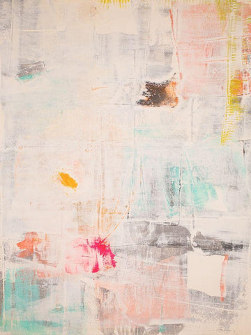 Mosaic I Black Ornate Wood Framed Art Print with Double Matting by Aryai, Sia