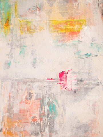 Mosaic II Black Ornate Wood Framed Art Print with Double Matting by Aryai, Sia