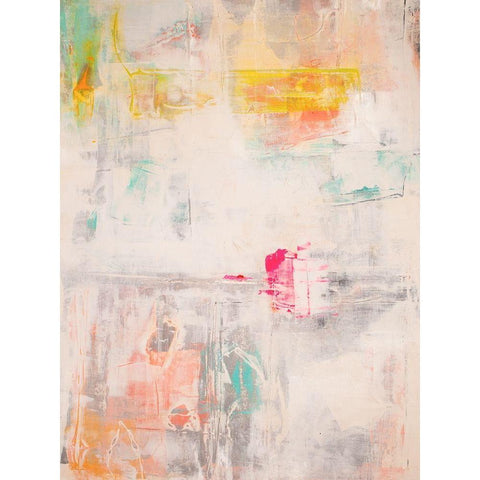 Mosaic II Black Modern Wood Framed Art Print with Double Matting by Aryai, Sia