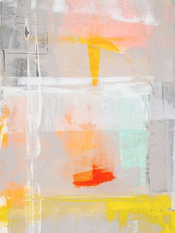 Mosaic III Black Ornate Wood Framed Art Print with Double Matting by Aryai, Sia