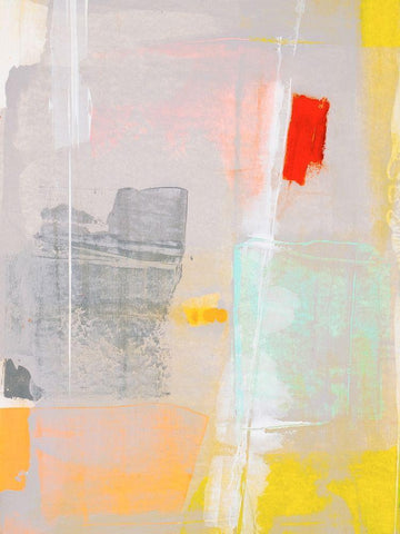 Mosaic IV Black Ornate Wood Framed Art Print with Double Matting by Aryai, Sia