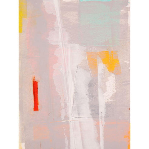 Mosaic V Black Modern Wood Framed Art Print with Double Matting by Aryai, Sia