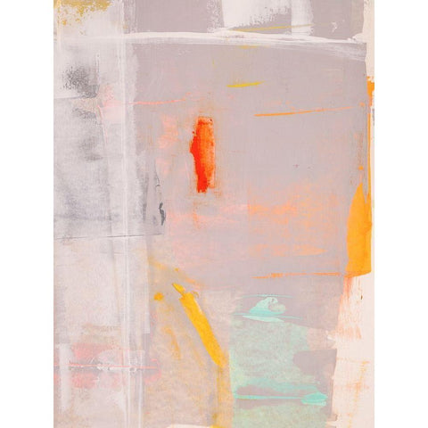 Mosaic VI White Modern Wood Framed Art Print by Aryai, Sia