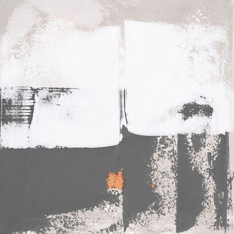 Mosaic XIII Black Modern Wood Framed Art Print by Aryai, Sia