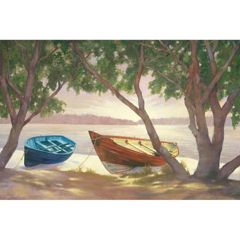 Lakeside I Black Modern Wood Framed Art Print with Double Matting by Reynolds, Graham