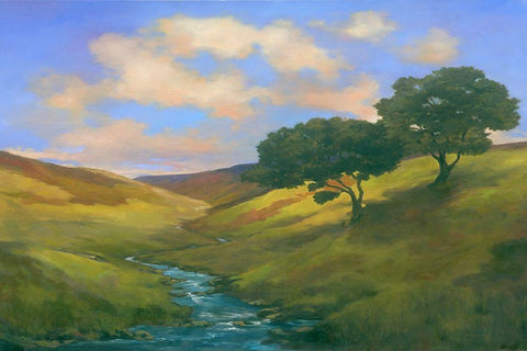 Memories II White Modern Wood Framed Art Print with Double Matting by Reynolds, Graham