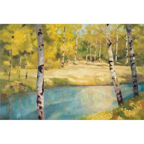 Bridge End White Modern Wood Framed Art Print by Reynolds, Graham