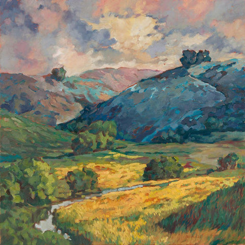 Windy Weather I White Modern Wood Framed Art Print with Double Matting by Reynolds, Graham