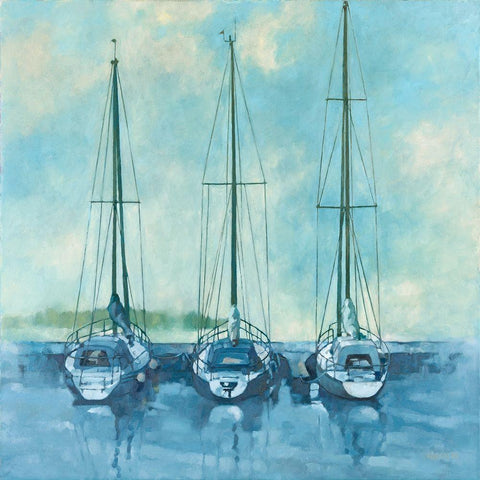 Tied Up II White Modern Wood Framed Art Print by Reynolds, Graham