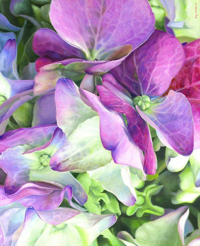 Love White Modern Wood Framed Art Print with Double Matting by Montana, Enzo