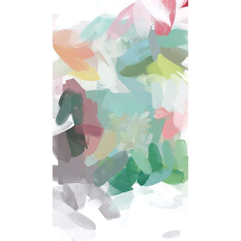 The Color Movement II Black Modern Wood Framed Art Print by Orlov, Irena