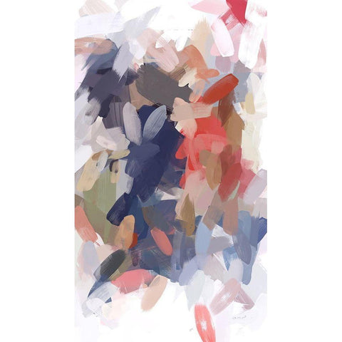 The Color Movement III Black Modern Wood Framed Art Print with Double Matting by Orlov, Irena