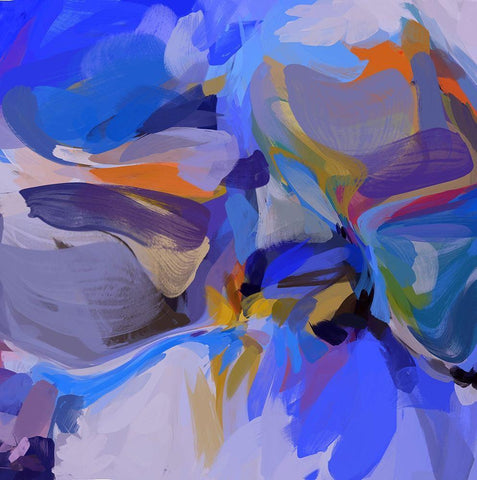 City Of Yesterday White Modern Wood Framed Art Print with Double Matting by Orlov, Irena