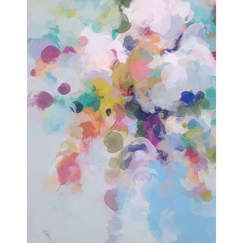 Playful Movement I Black Modern Wood Framed Art Print with Double Matting by Orlov, Irena