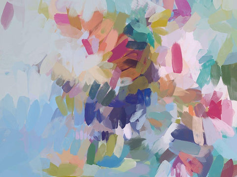 Playful Movement II Black Ornate Wood Framed Art Print with Double Matting by Orlov, Irena