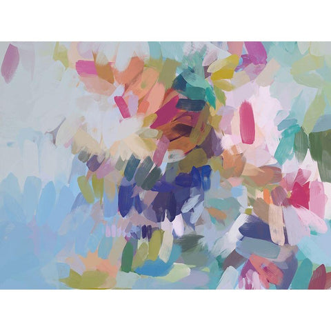 Playful Movement II Black Modern Wood Framed Art Print by Orlov, Irena