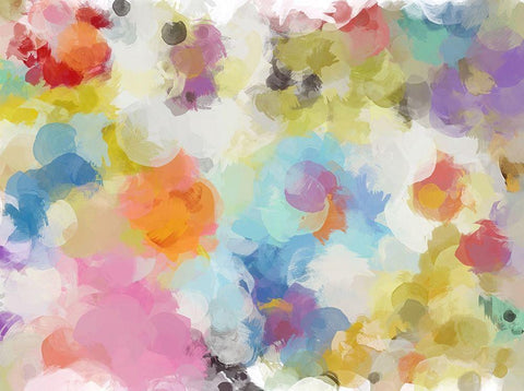 Playful Movement IV Black Ornate Wood Framed Art Print with Double Matting by Orlov, Irena