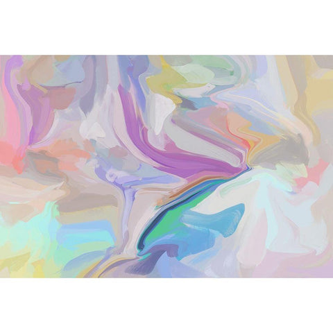 Playful Movement V Black Modern Wood Framed Art Print by Orlov, Irena