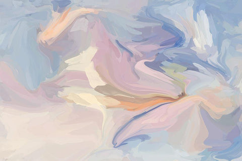 Arctic Drift White Modern Wood Framed Art Print with Double Matting by Orlov, Irena