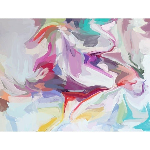 Energy Surrounding Your Life II White Modern Wood Framed Art Print by Orlov, Irena