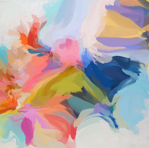 Life Of Our Time White Modern Wood Framed Art Print with Double Matting by Orlov, Irena