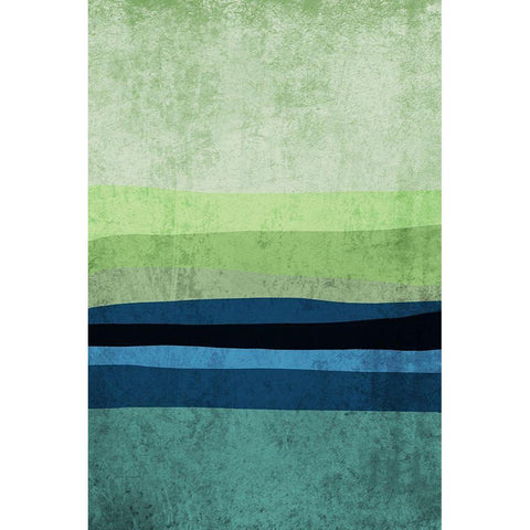 Modern minimalist IX Black Modern Wood Framed Art Print with Double Matting by Orlov, Irena