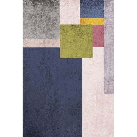 Modern minimalist XV Black Modern Wood Framed Art Print with Double Matting by Orlov, Irena