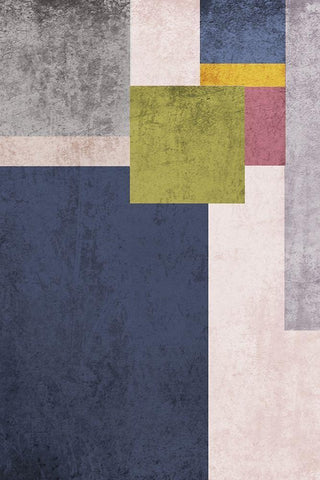 Modern minimalist XV White Modern Wood Framed Art Print with Double Matting by Orlov, Irena