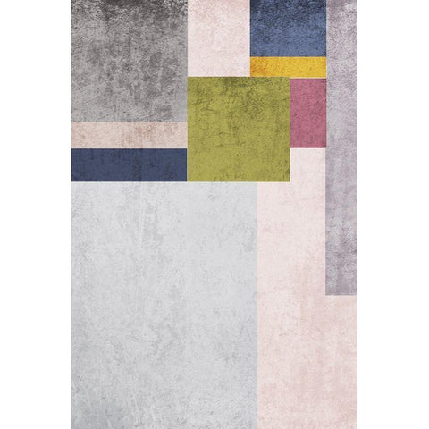 Modern minimalist XVI White Modern Wood Framed Art Print by Orlov, Irena